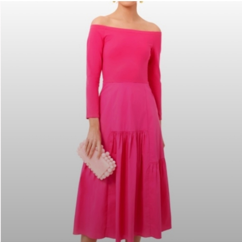 Tuckernuck Pink Off-Shoulder Dress